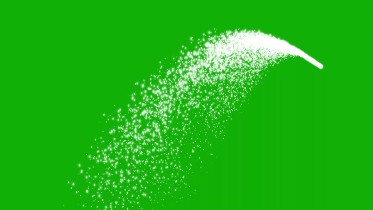 녹색 스크린 배경으로 물 흐름 모션 그래픽