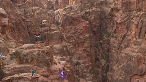 Jordanische-Flagge-Im-Petra-Nationalpark