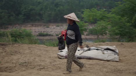 woman farmer working in a field