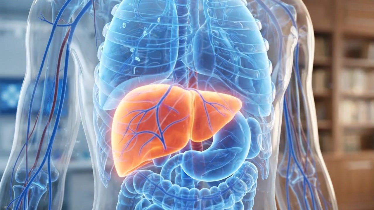 3D Medical Animation of Human Liver Anatomy
