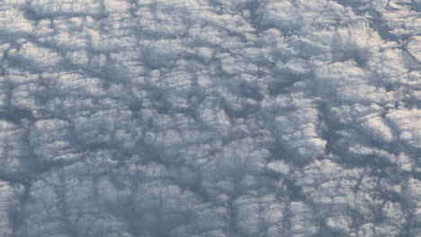nubes cumulus esponjosas desde arriba
