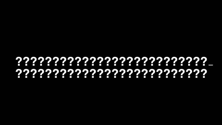 Typewriter Animated Animation Question Mark Particles Background Effect Motion Graphic