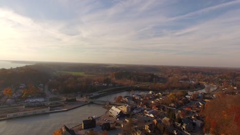 drone fall town