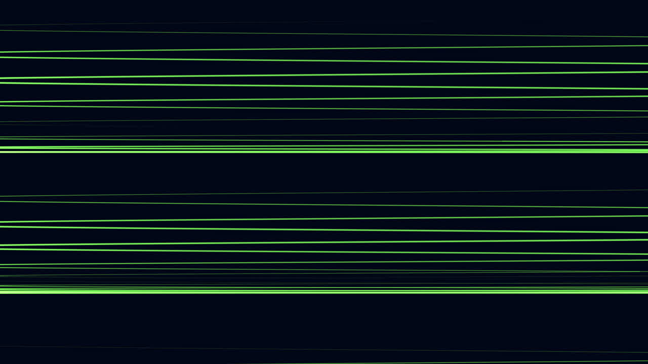 líneas verdes en negrita se extienden a través del fondo oscuro