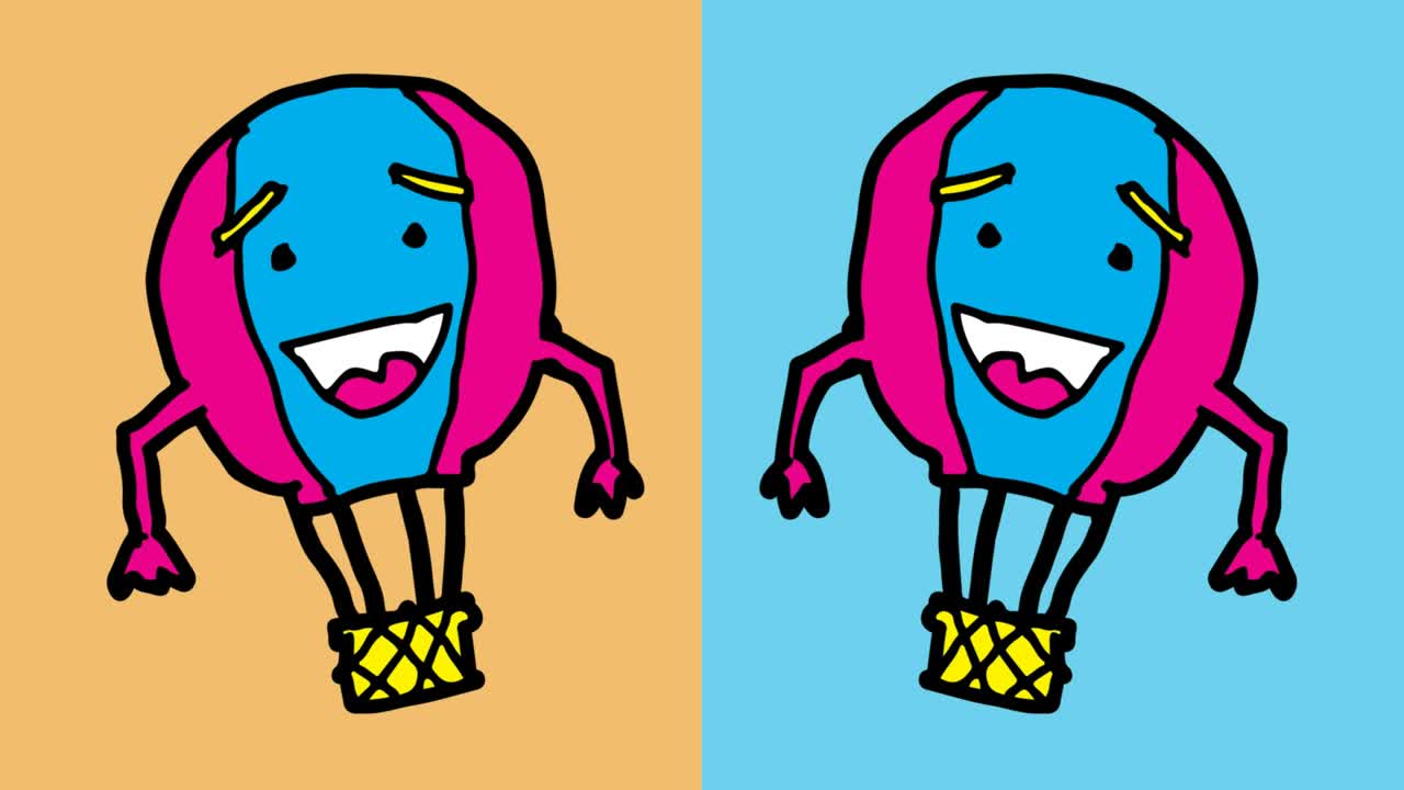 kids drawing pop art seamless background with theme of air balloon