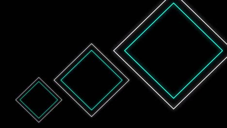 geometric shapes on black background