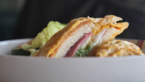 delicious croque monsieur sandwich