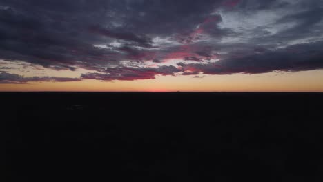 aerial sunset shot in georgia