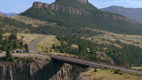 scenic bridge over a mountain valley