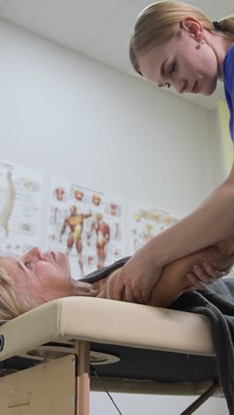 sesión de fisioterapia