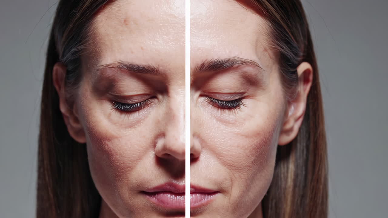 antes y después del tratamiento antienvejecimiento