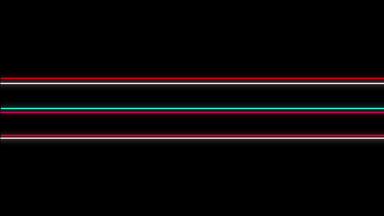 animación de líneas coloridas sobre un fondo negro