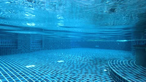 calm underwater scene in a swimming pool