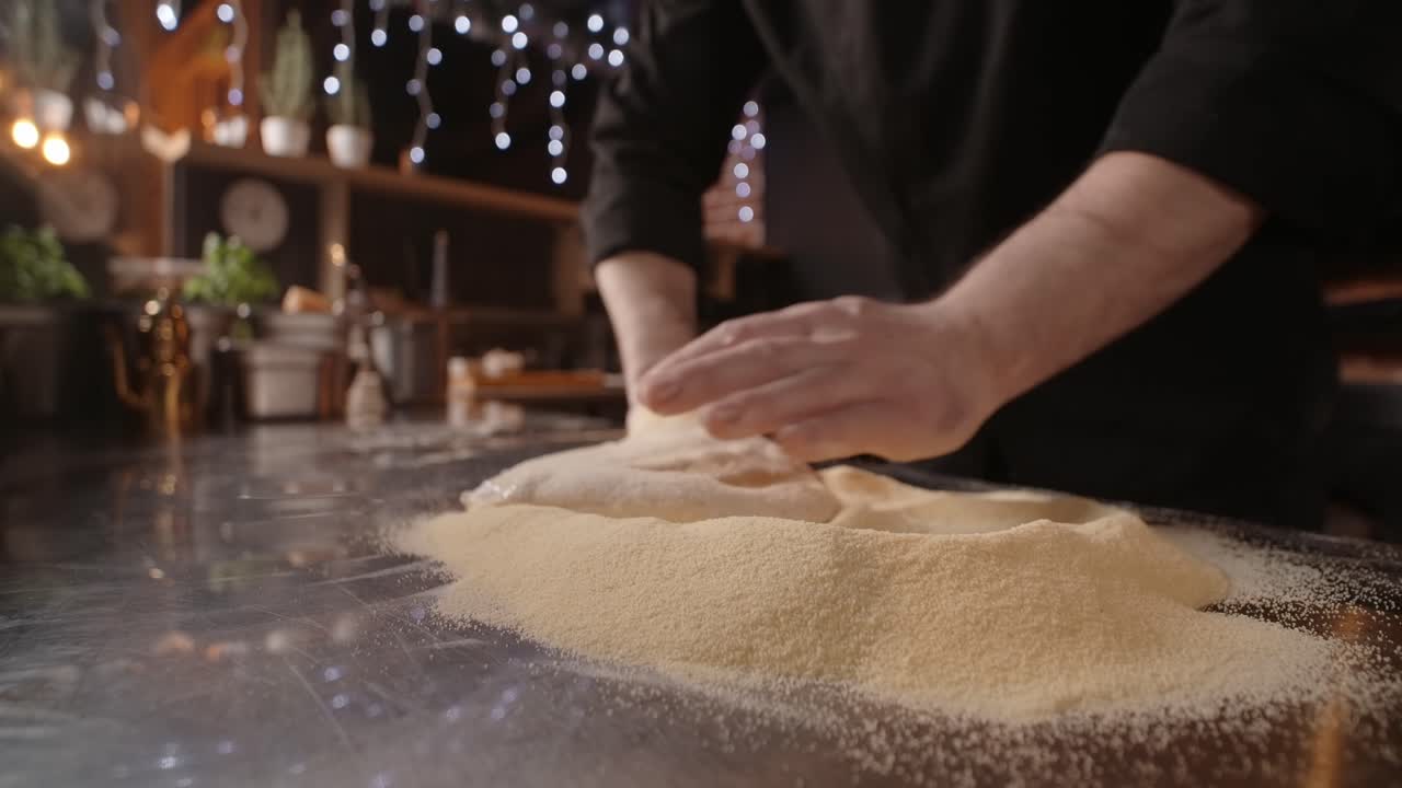 Chef Kneading Dough