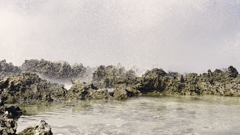 rocky seashore scenery