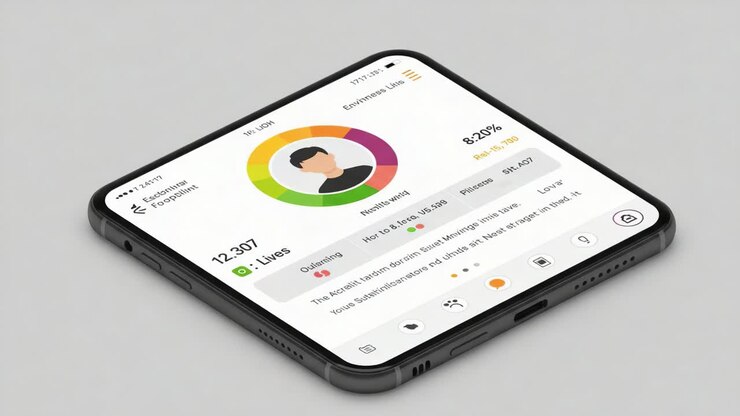 Analyzing Engagement Metrics: A Detailed Overview of User Statistics, Performance Ratings, and Activity Levels on a Mobile Interface Display