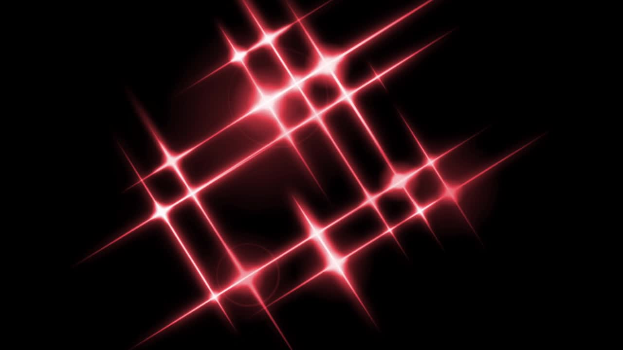 la animación la luz roja brilla sobre un fondo negro.