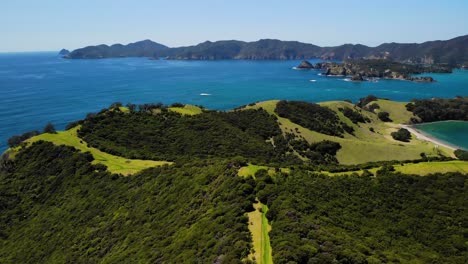 urupukapuka island aerial fly over