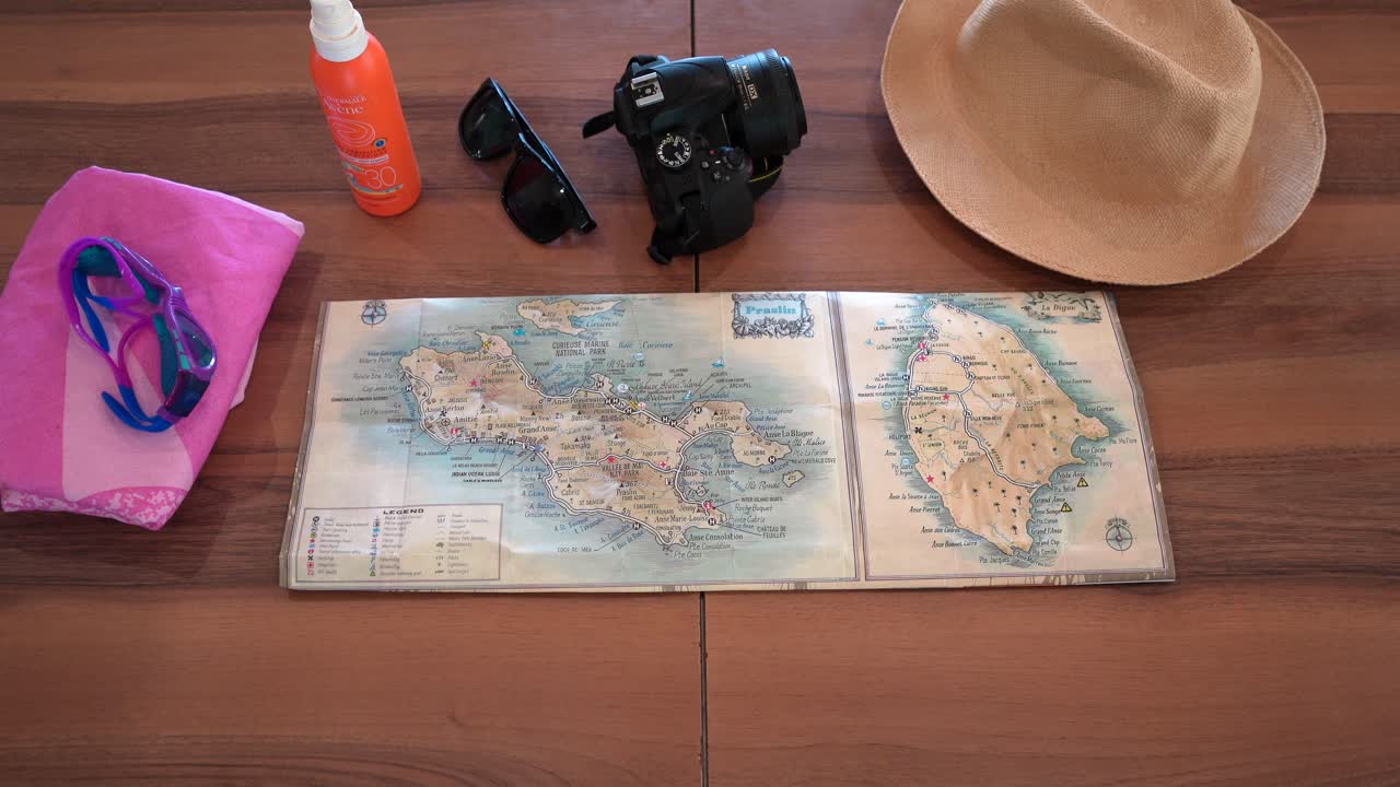 세이 ⁇  섬 을 방문 하는 여행 키트, 세이 ⁇  섬, 프라슬린, 라 디구 의 열대 섬 에 대한 필요성