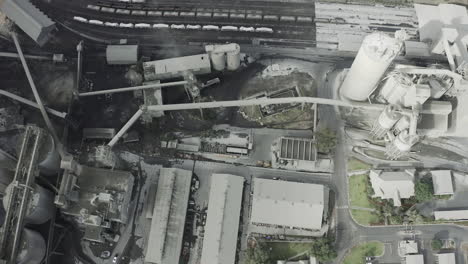 aerial view of industrial plant