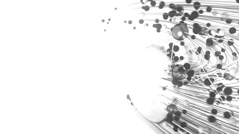 esferas abstractas y orbes brillantes.