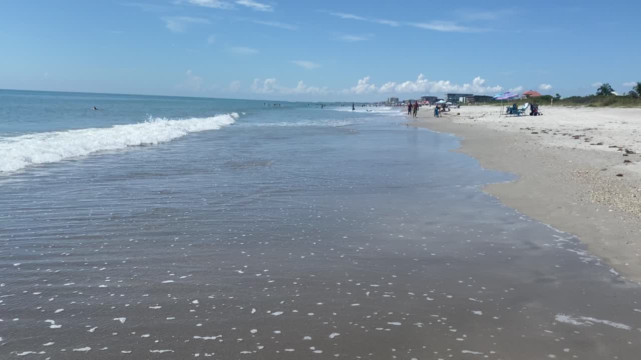 Viagem de verão à praia de Cocoa Beach