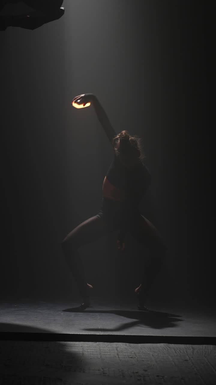 Female Dancer in Contemporary Dance Performance