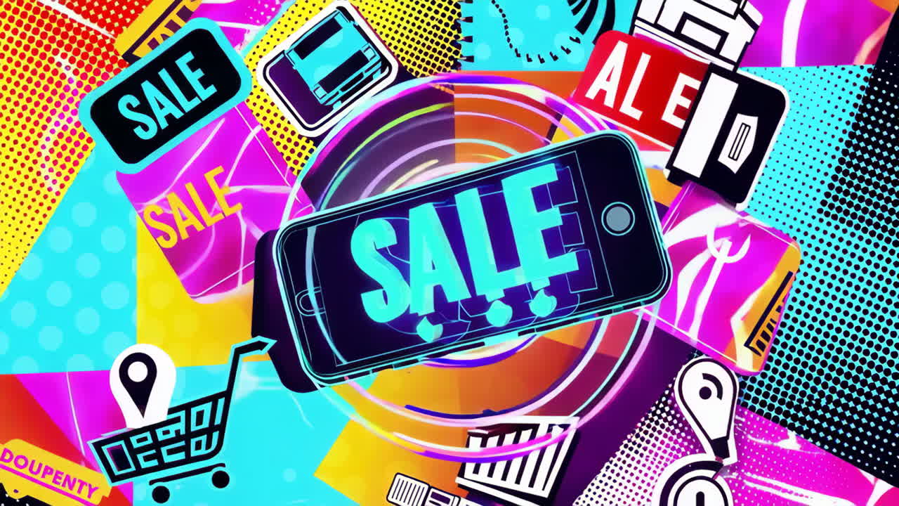 Vibrant Online Sale Promotion Background