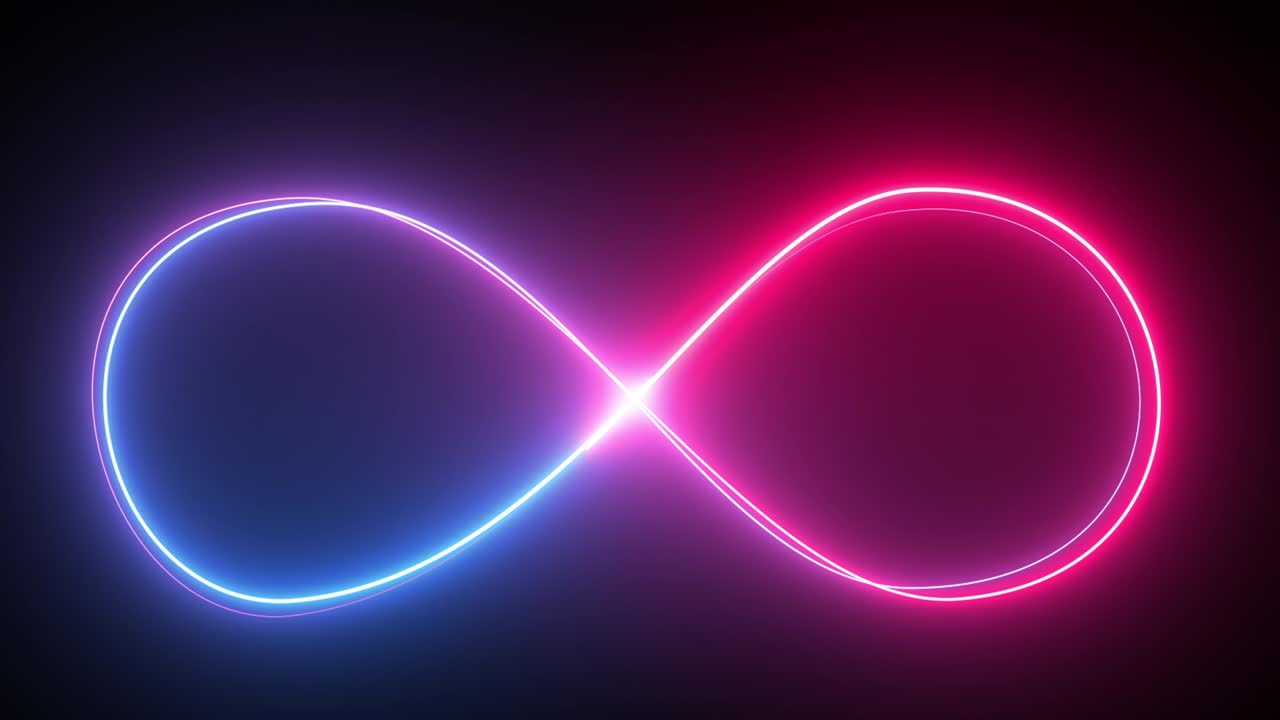 Loop lines colorful design 4K laser show.