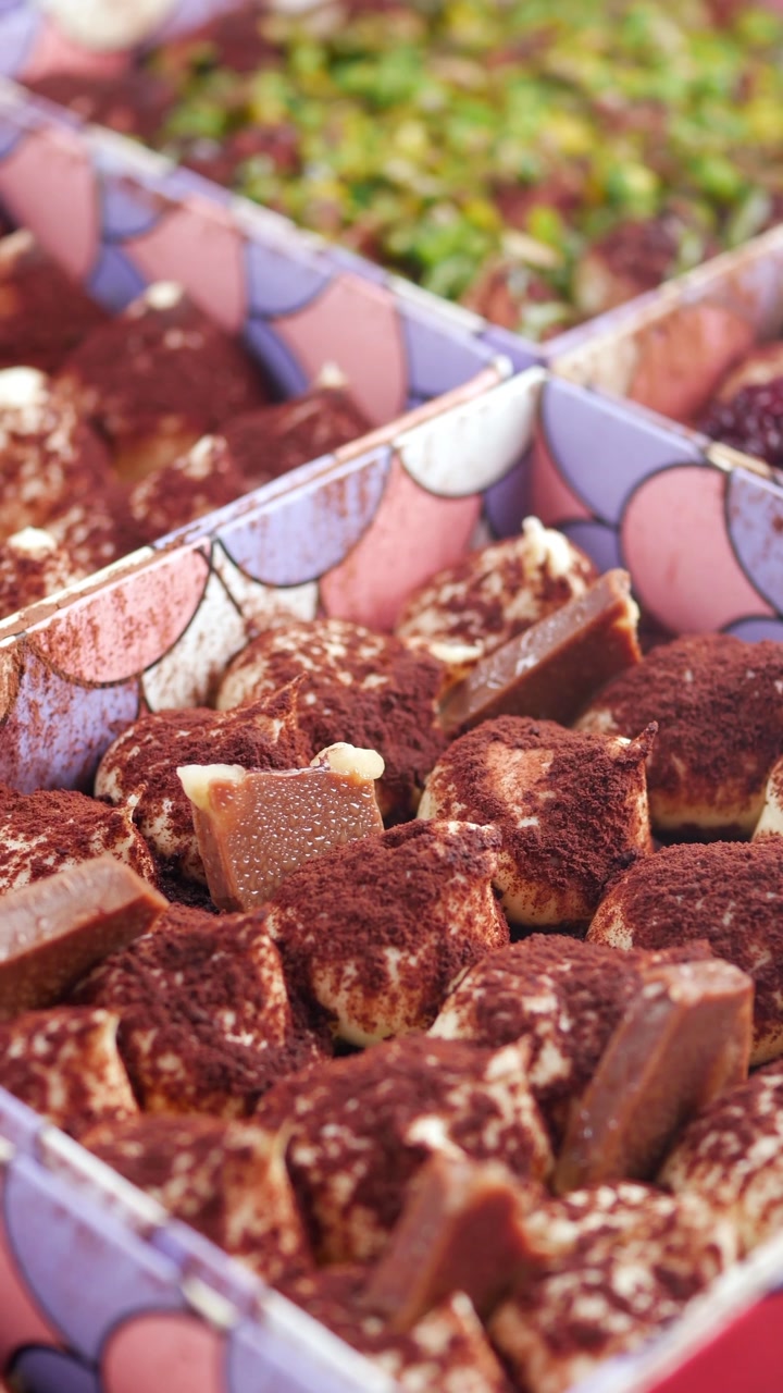 Delicious Assortment of Chocolates and Desserts in a Gift Box