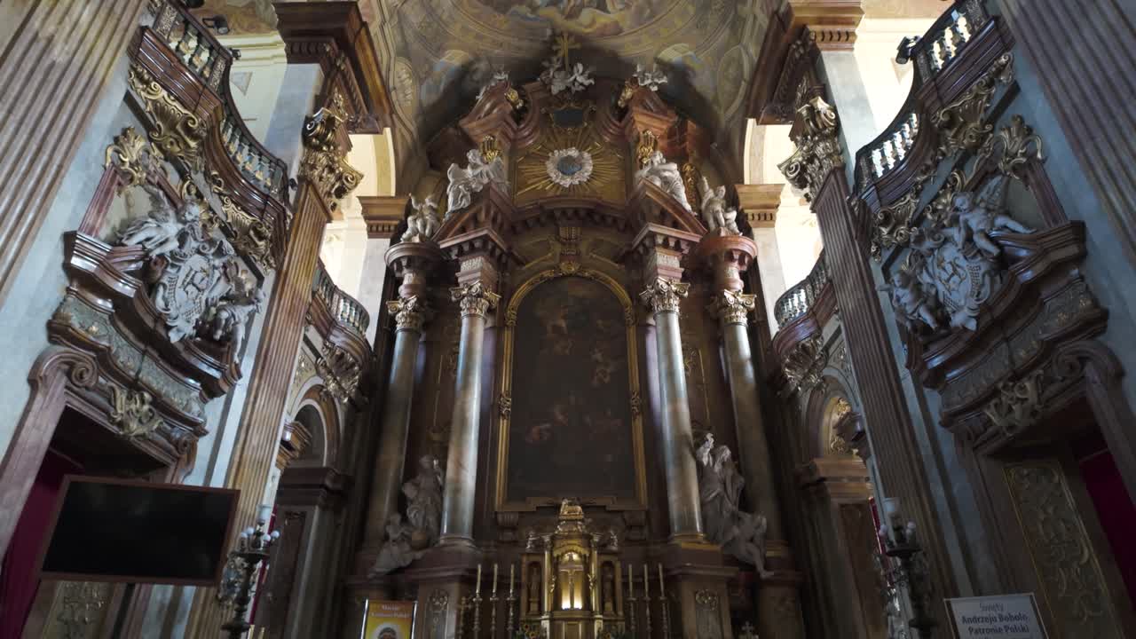 Ornate Baroque Church Interior