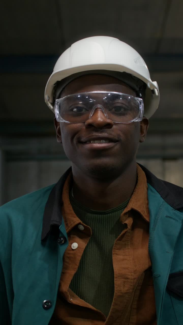 Smiling Industrial Worker