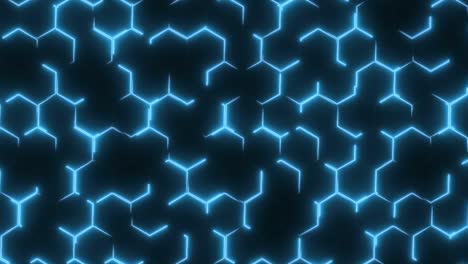 abstract neon hexagon pattern background