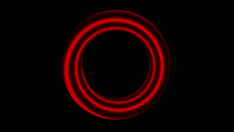 seamless loop spinning red vortex textured circle on black background