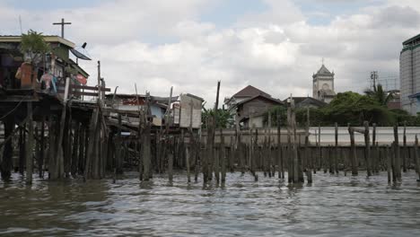 eviction and destruction of traditional bangkok riverside communities along the chao phraya river, new river promenade construction