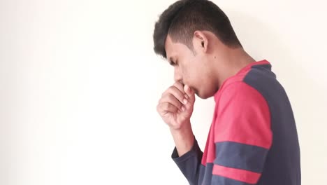 男性の咳