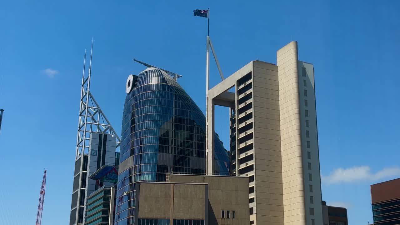 Sydney Australia closeup skyline CBD skyscrapers downtown buildings NSW