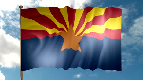 bandera del estado de arizona