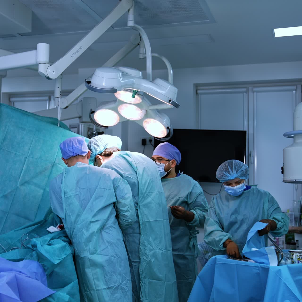 Surgical medical sterile procedure. Surgery professional operation process