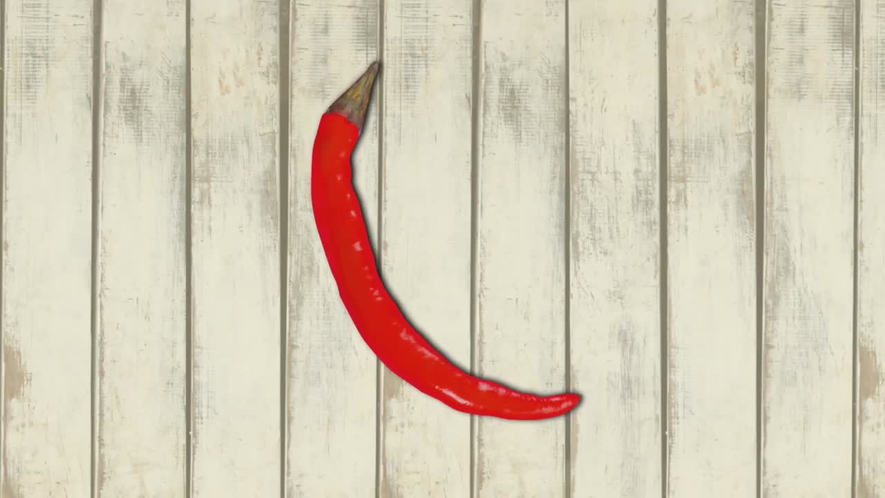 칠리 페퍼의 디지털로 생성된 비디오