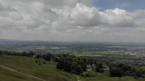 toma de drone de los cotswolds.