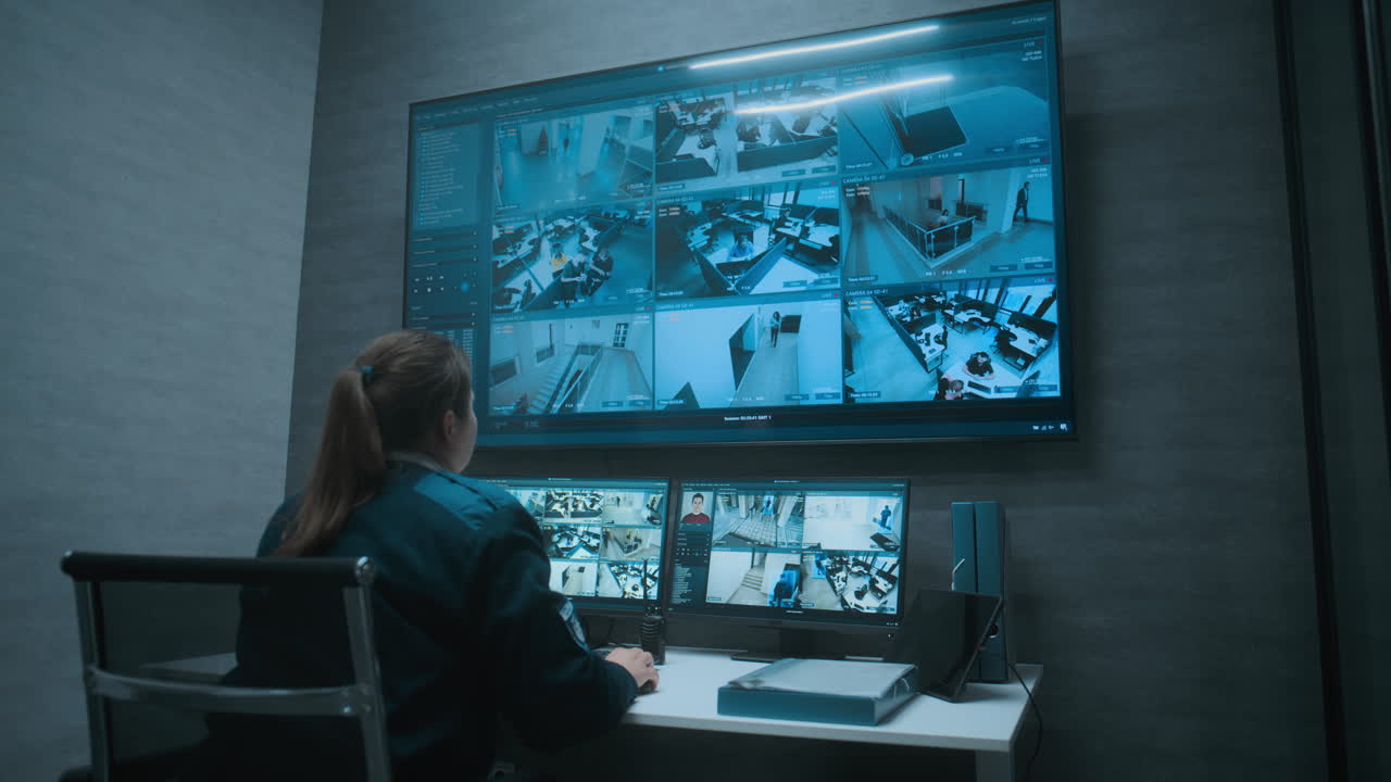 sistema de vigilancia de vigilancia del guardia de seguridad