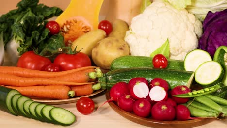 a variety of fresh vegetables on display