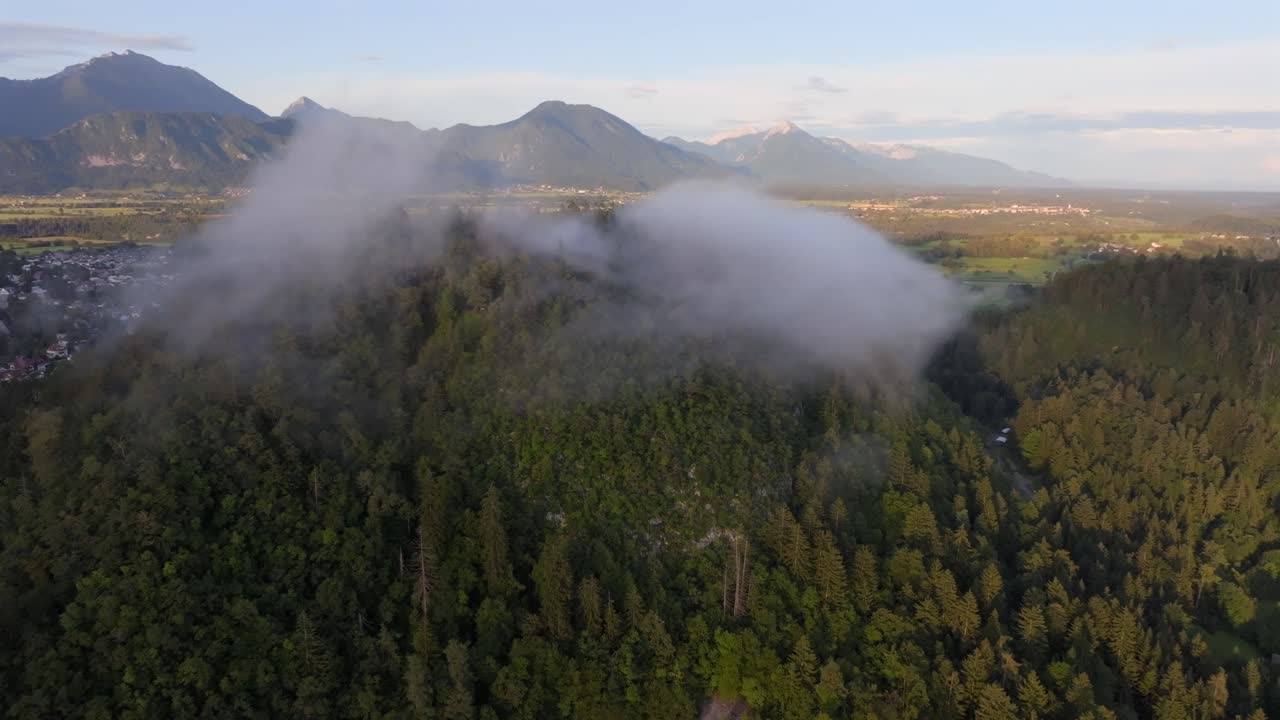 video de avión no tripulado de bled eslovenia