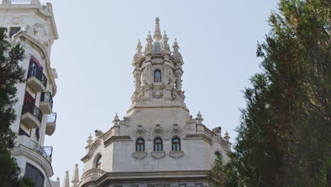 historical spanish archetecture, art and cathedral tower in valencia, spain 4k 24fps