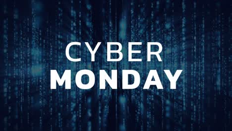 cyber lunes signo contra el fondo digital 4k