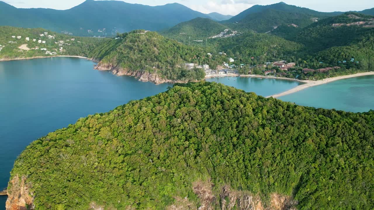 Ko Pha Ngan or Koh Phangan Island in Gulf of Thailand , famous full moon party island travel destination in south east asia