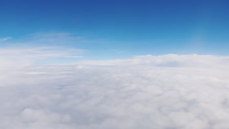 view from the window of the plane at the clouds - fly among the clouds