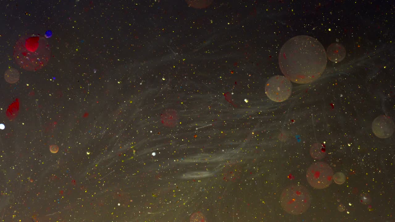 추상적인 색의 기름 거품