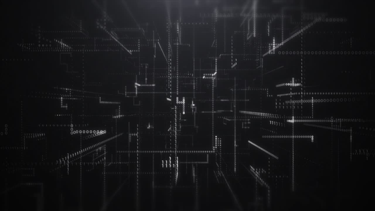 Digital Binary Code Background